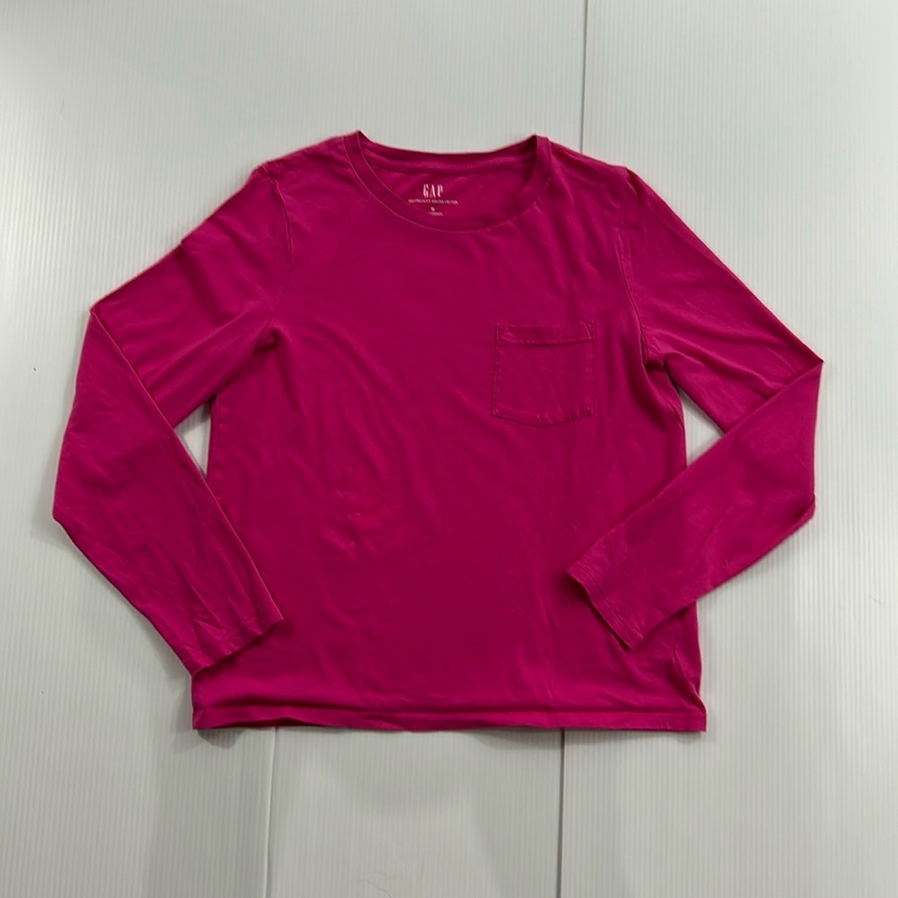 489.‎ GAP Women's Long Sleeve Tee - Pink (M)